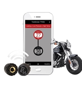 Tire Pressure Monitoring System for 2-Wheel Motorcycle, Bluetooth, 2 Transmitter, 80psi CYCLE-TPMS-2