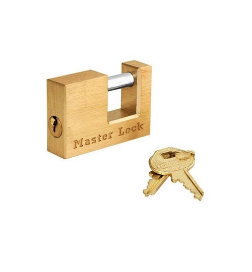 Master Lock Solid Brass Coupler Latch Lock with 3/4 In. (19-mm