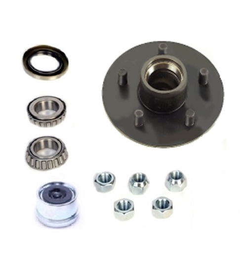 Dexter 5 on 4.5in E-Z Lube 6.5in Flange Hub Kit 1 1/16in Spindle For 2K  Axles 8-258-5UC1-EZ