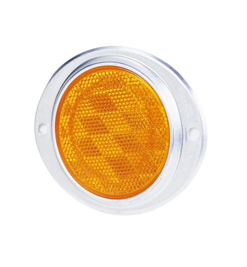 Peterson Manufacturing V472A Amber 3 Aluminum Oval Reflector 