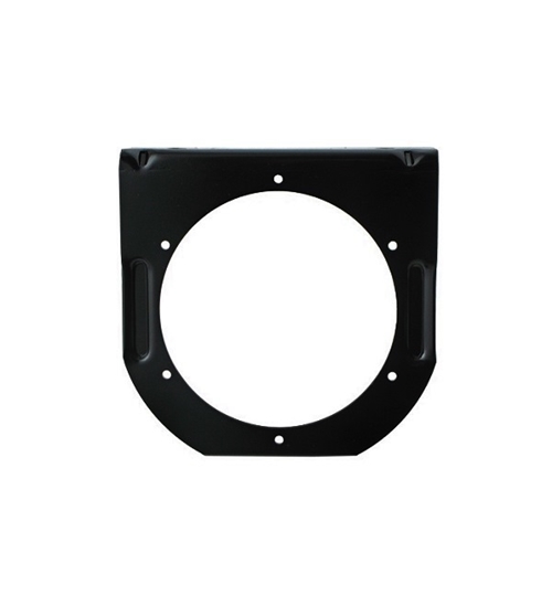 Whirlwind WPX4B/0H Wall Mounting Plate, 4 Gang, .125 Black