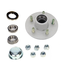 Dexter 5 on 4.5in Standard 6.5in Flange Galv Hub Kit 1 1/16in Spindle For 2K Axles 8-258-50UC1