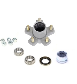 Dexter Galv 5 on 4.5in E-Z Lube Hub Kit 1 1/16in Spindle For 2K Axles 8-259-50UC1-EZ