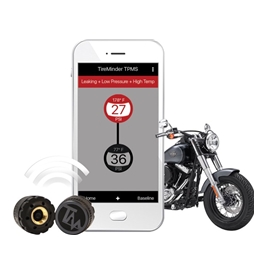 Tire Pressure Monitoring System for 2-Wheel Motorcycle, Bluetooth, 2 Transmitter, 80psi CYCLE-TPMS-2