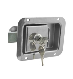 2 3/4 x 3 3/4 Locking Stainless Steel Flush Latch(Junior) w/Inside Release L1833
