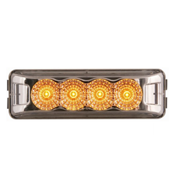 Optronics Amber Thinline LED Miroflex Clearance/Marker Light w/ Clear Lens MCL-63CAB