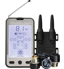 Tire Pressure Monitoring System w/Monitor - 4 Transmitters (add TM-2BRASS for up to 22Tires) TM-A1A-4