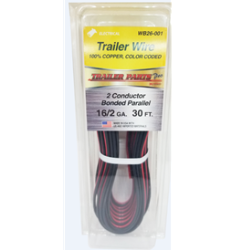 Wire, 16ga Red & Black 2 Wire Bonded 30ft WB26-001