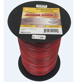 Wire, 16ga Red & Black 2 Wire Bonded 500ft WB26-051