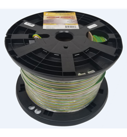 Wire, 16ga White Brown Yellow & Green 4 Wire Bonded 500ft WB46-051