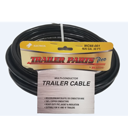 Wire, 16ga 6 Wire Trailer Cable 30ft WC66-001