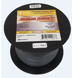 WIRE, AUTO DUPLEX 14GA 2-WIRE 100' BLACK WHITE WD14-011