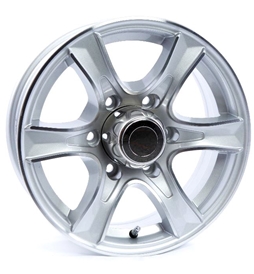 Tredit 15 x 6 Aluminum Wheel 655 Thoroughbred Series Silver WH156-6A-THS