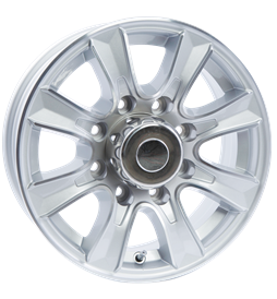 Tredit 16 x 6 Aluminum Wheel 865 Thoroughbred Series Silver WH166-8A-THS