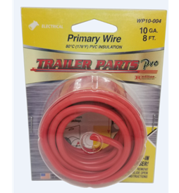 10ga Red Wire 8ft WP10-004