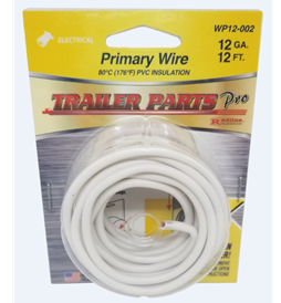 12ga White Wire 12ft WP12-002