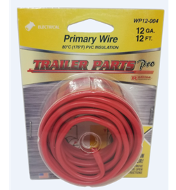 12ga Red Wire 12ft WP12-004