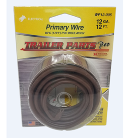 12ga Brown Wire 12ft WP12-005