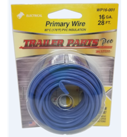 16ga Blue Wire 28ft WP16-001