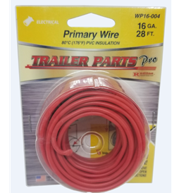 16ga Red Wire 28ft WP16-004