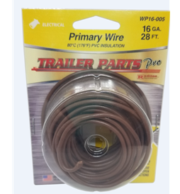 16ga Brown Wire 28ft WP16-005