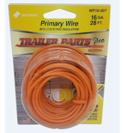 16ga Orange Wire 28ft WP16-007