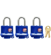 Masterlock 3 Pack Padlocks Keyed Alike 312TRI