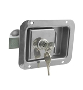 2 3/4 x 3 3/4 Locking Stainless Steel Flush Latch(Junior) w/Inside Release L1833