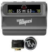 Tire Pressure Monitoring System for 2-Wheel Trailer, Solar Power, 2 Transmitters, up to 70psi TPMS-TRL-2